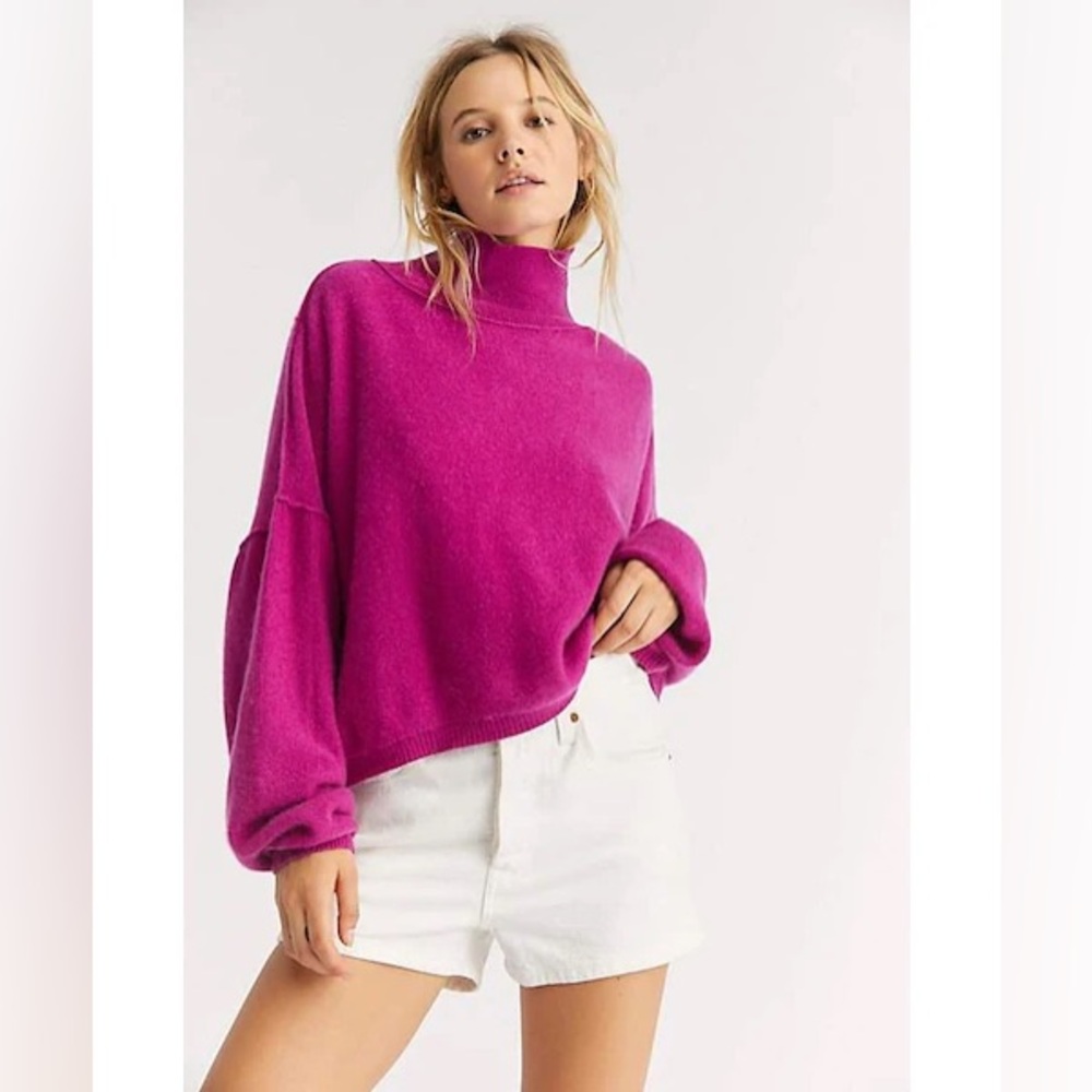 Free People cashmere turtleneck sweater